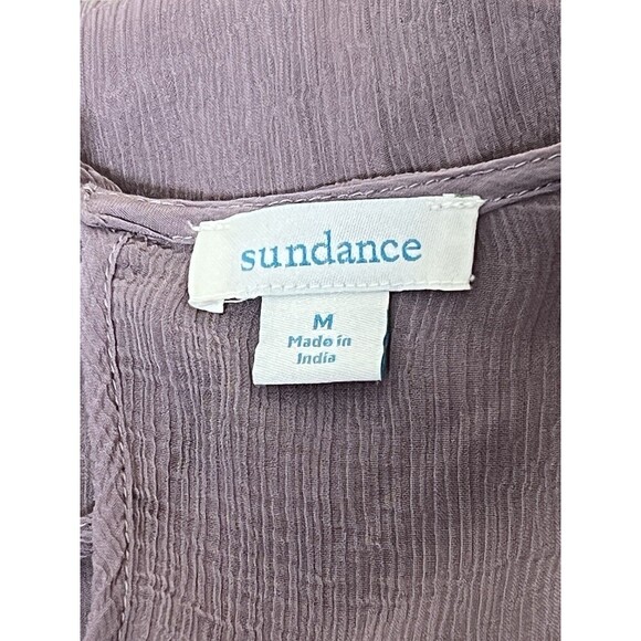 Sundance Violette V-neck 2 Piece Dress Size Medium Embroidered Lined Lace Boho - Picture 8 of 9